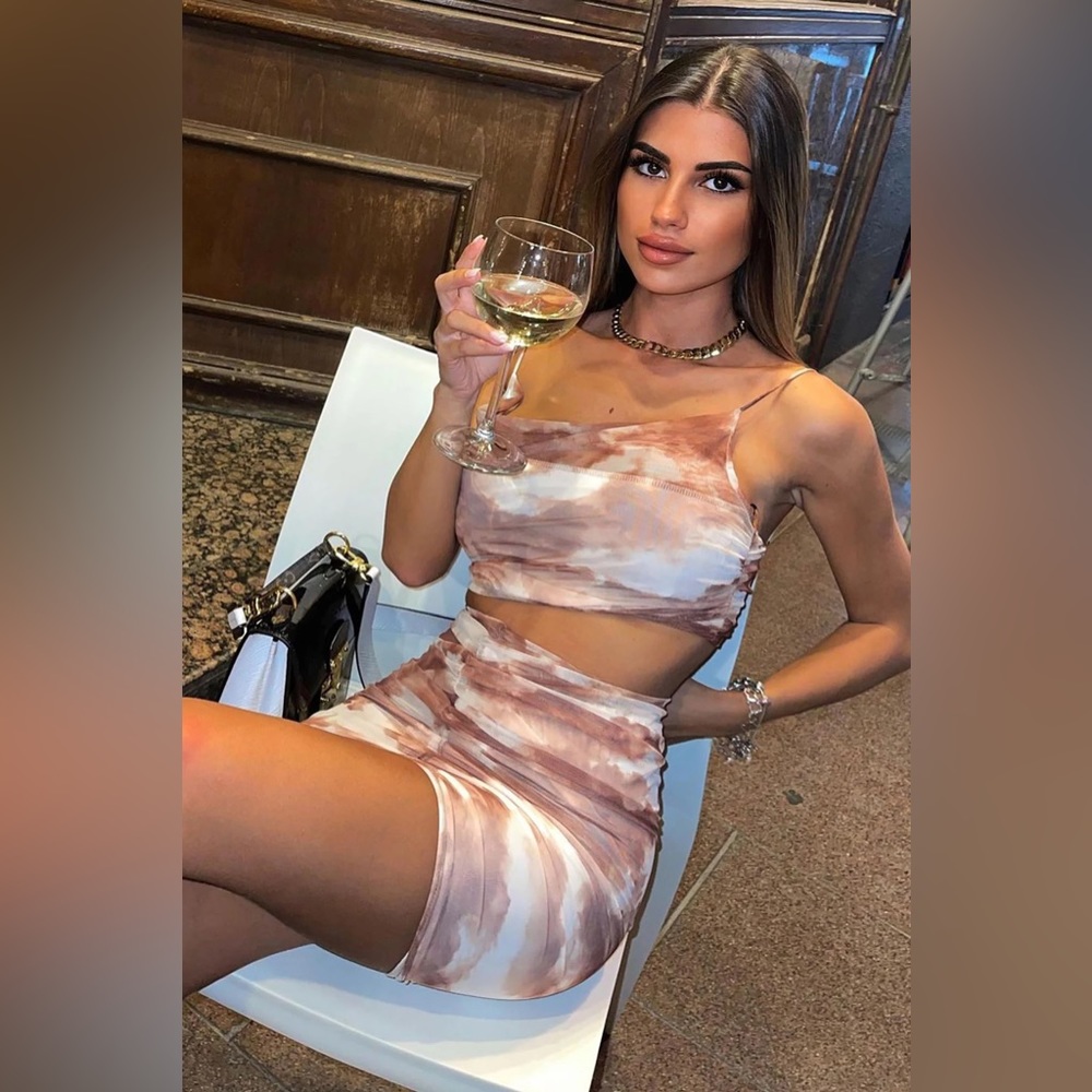 Have Your Way Mesh Skirt Set